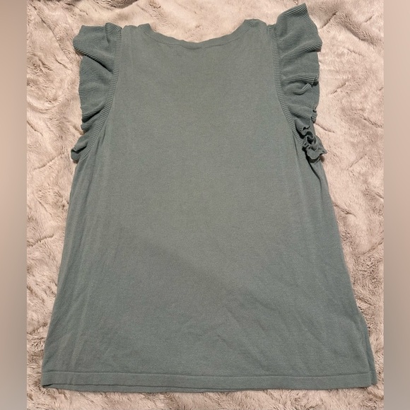 LOFT Ruffle Sleeve Knit Tank Top - Picture 3 of 6